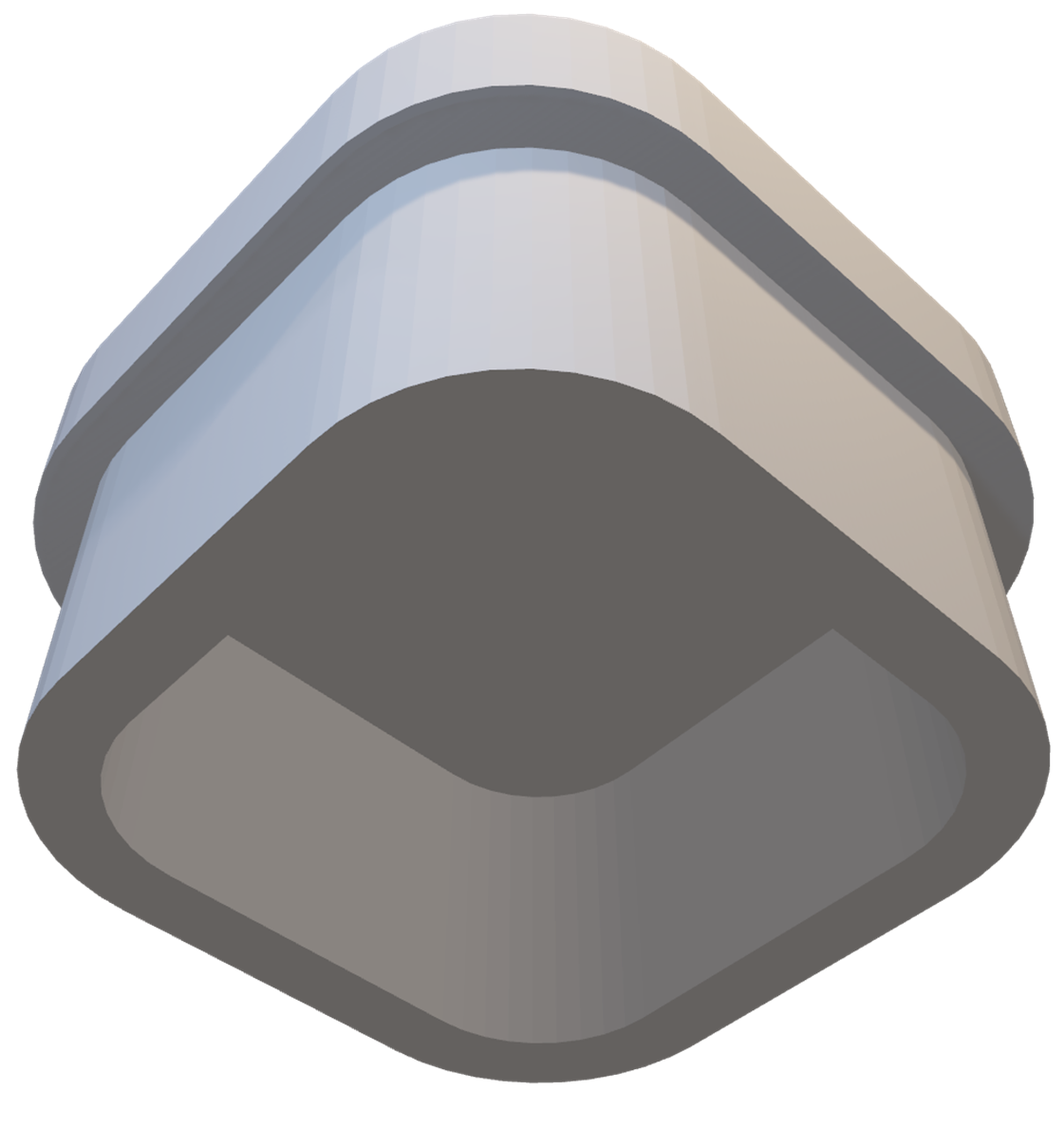 Bottom view of coupling mechanism - cubeside